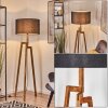 Flemming Golvlampa Naturfärger, Svart, 1-ljuskällor