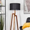 Flemming Golvlampa Naturfärger, Svart, 1-ljuskällor