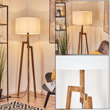 Flemming Golvlampa Naturfärger, Svart, 1-ljuskällor