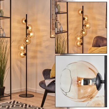 Koyoto Golvlampa 34 cm Amber, 6-ljuskällor