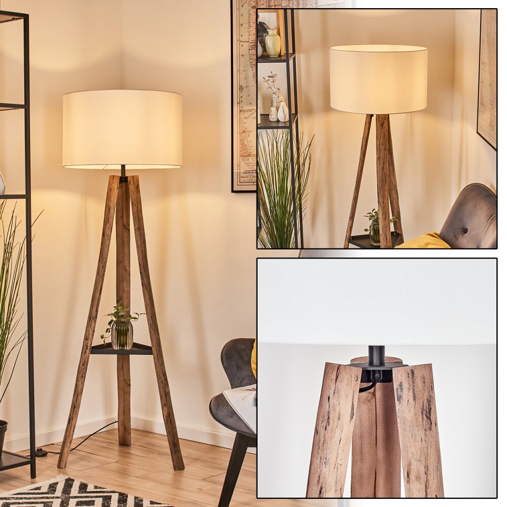 Flemming Golvlampa Naturfärger, Svart, 1-ljuskällor main product photo