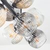 Ripoll Taklampa, kullampa Amber, Klart, Rökfärger, 10-ljuskällor