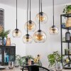 Koyoto Pendellampa, kullampa, Pendelbelysning Amber, Klart, 6-ljuskällor