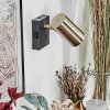 Javel Vägglampa, Väggspotlight Antikmässing, Svart, 1-ljuskällor