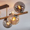 Gastor Taklampa, kullampa Guld, Svart, 8-ljuskällor
