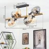 Gastor Taklampa, kullampa Guld, Svart, 8-ljuskällor