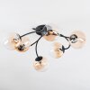 Chehalis Taklampa, kullampa 58 cm Amber, Klart, 6-ljuskällor