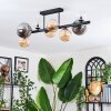 Chehalis Taklampa, kullampa Amber, Klart, Rökfärger, 8-ljuskällor