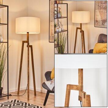 Flemming Golvlampa Naturfärger, Svart, 1-ljuskällor