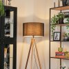 Flemming Golvlampa Naturfärger, Svart, 1-ljuskällor