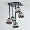 Ripoll Taklampa, kullampa Krom, Rökfärger, 5-ljuskällor