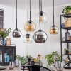 Koyoto Pendellampa, kullampa, Pendelbelysning Amber, Krom, Klart, Rökfärger, 6-ljuskällor
