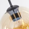 Koyoto Pendellampa, kullampa, Pendelbelysning Amber, Krom, Klart, Rökfärger, 6-ljuskällor