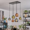 Koyoto Pendellampa, kullampa, Pendelbelysning Blå, Grön, Kopparfärg, 6-ljuskällor