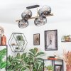 Koyoto Taklampa, kullampa Guld, Svart, 8-ljuskällor