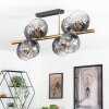Koyoto Taklampa, kullampa Guld, Svart, 8-ljuskällor