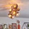Koyoto Taklampa, kullampa Guld, Svart, 8-ljuskällor