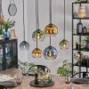 Koyoto Pendellampa, kullampa, Pendelbelysning Blå, Guld, Grön, Klart, 6-ljuskällor