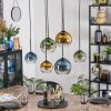 Koyoto Pendellampa, kullampa, Pendelbelysning Blå, Guld, Grön, Klart, 6-ljuskällor