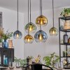 Koyoto Pendellampa, kullampa, Pendelbelysning Blå, Guld, Grön, Klart, 6-ljuskällor