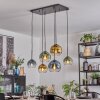 Koyoto Pendellampa, kullampa, Pendelbelysning Blå, Guld, Grön, Klart, 6-ljuskällor
