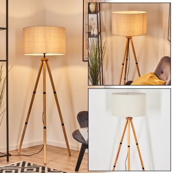 Flemming Golvlampa Naturfärger, Svart, 1-ljuskällor