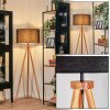 Flemming Golvlampa Naturfärger, Svart, 1-ljuskällor