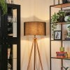 Flemming Golvlampa Naturfärger, Svart, 1-ljuskällor