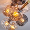 Koyoto Taklampa, kullampa Guld, Svart, 8-ljuskällor