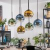 Koyoto Pendellampa, kullampa, Pendelbelysning Blå, Guld, Grön, Klart, 6-ljuskällor