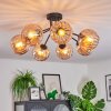 Koyoto Taklampa, kullampa Amber, 7-ljuskällor