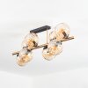 Koyoto Taklampa, kullampa Guld, Svart, 8-ljuskällor