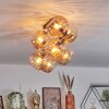 Koyoto Taklampa, kullampa Guld, Svart, 8-ljuskällor