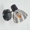 Saire Vägglampa, Väggspotlight Krom, Svart, 1-ljuskällor