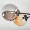 Chehalis Taklampa, kullampa 62 cm Amber, Rökfärger, 6-ljuskällor