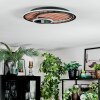 Meron Taklampa LED träoptik, Svart, 1-ljuskällor