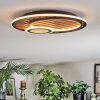 Meron Taklampa LED träoptik, Svart, 1-ljuskällor