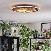 Meron Taklampa LED träoptik, Svart, 1-ljuskällor