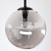 Chehalis Taklampa, kullampa 34 cm Rökfärger, 3-ljuskällor