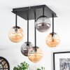 Chehalis Taklampa, kullampa Amber, Rökfärger, 5-ljuskällor