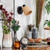 Lindberg Vägglampa, Väggspotlight Svart, 1-ljuskällor