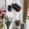 Fallhagen Vägglampa, Väggspotlight Svart, 1-ljuskällor