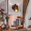 Fallhagen Vägglampa, Väggspotlight Svart, 1-ljuskällor