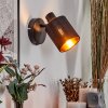 Fallhagen Vägglampa, Väggspotlight Svart, 1-ljuskällor