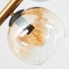 Koyoto Taklampa, kullampa Guld, Svart, 8-ljuskällor
