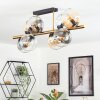 Koyoto Taklampa, kullampa Guld, Svart, 8-ljuskällor