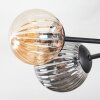 Chehalis Taklampa, kullampa 55 cm Amber, Rökfärger, 6-ljuskällor