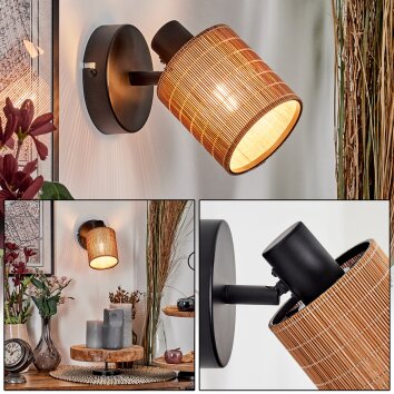 Kinnared Vägglampa, Väggspotlight Svart, 1-ljuskällor