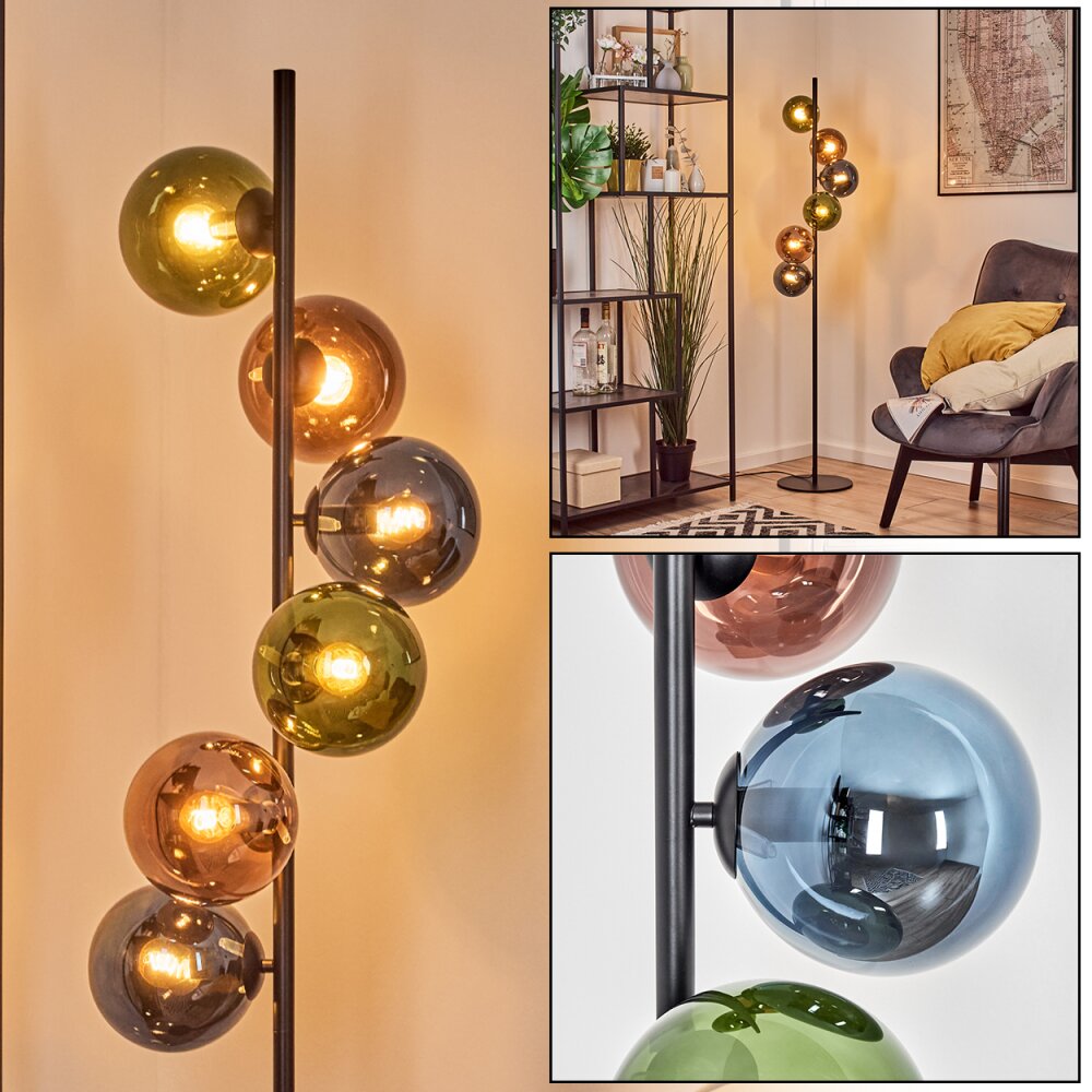 Gastor kullampa, Golvlampa 34 cm Blå, Grön, Kopparfärg, 6-ljuskällor main product photo