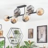 Ripoll Taklampa, kullampa Amber, Rökfärger, 10-ljuskällor